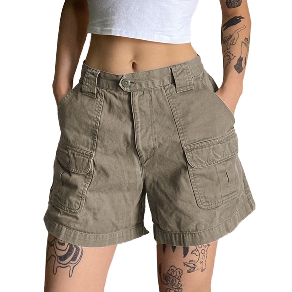 EMMIOL Shorts cargo de pierna recta de mezclilla