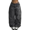 EMMIOL Amerikanische Retro High Street Boyfriendjeans mit weitem Bein