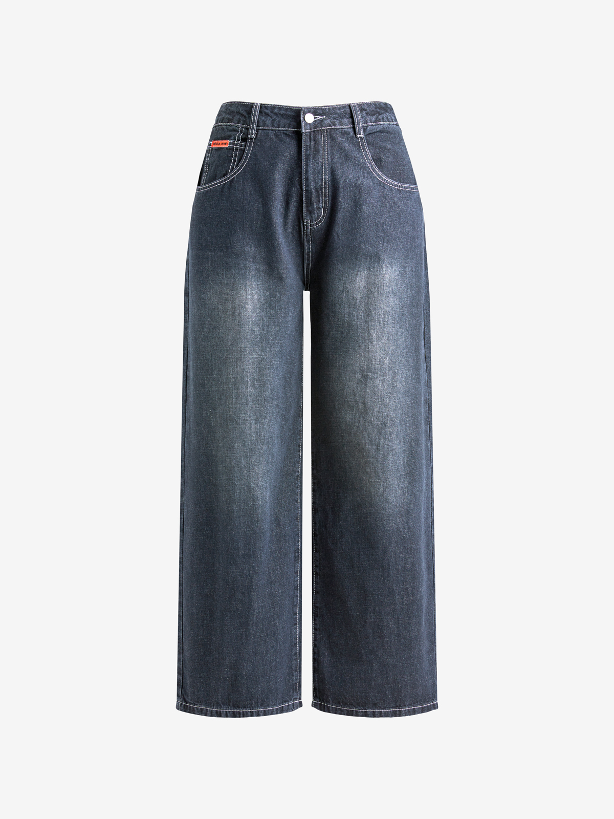 EMMIOL American Retro Distressed Washed Boyfriend Jeans