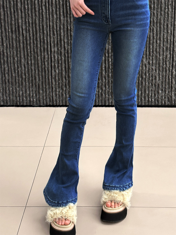 EMMIOL Jeans a zampa di cavallo micro-ferro di cavallo snellente