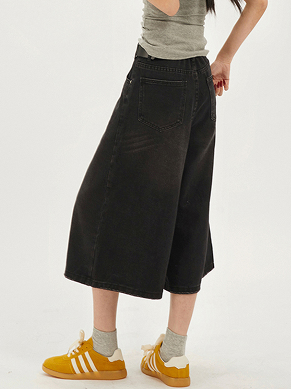 EMMIOL Pantalones cortos vaqueros retro americanos