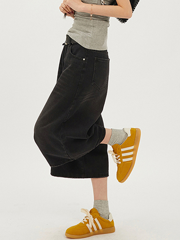 EMMIOL Pantalones cortos vaqueros retro americanos