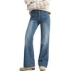 EMMIOL Slim Fit Blue Flare Jeans