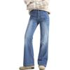 EMMIOL Slim Fit Blue Flare Jeans