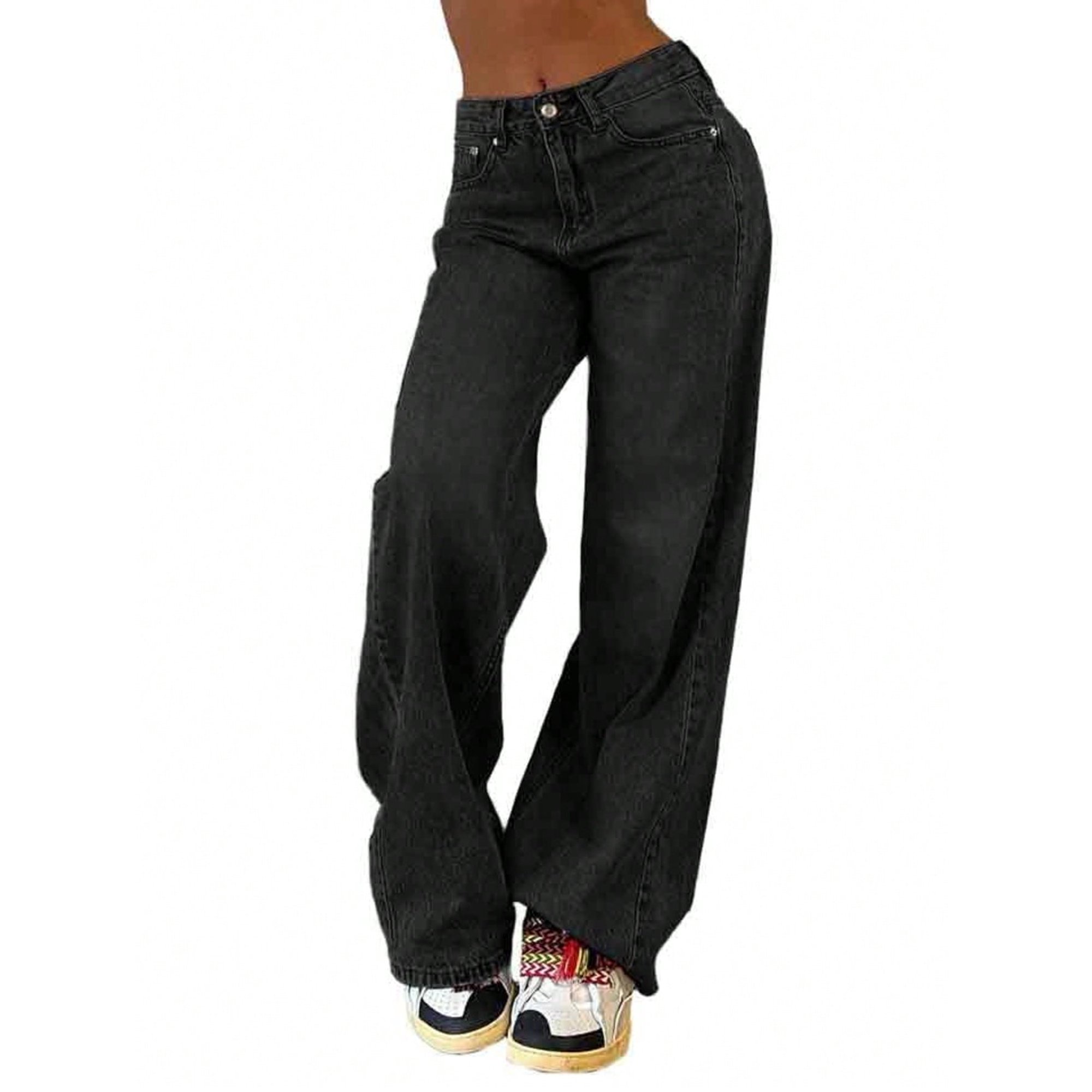 EMMIOL Retro-amerikanische Boyfriendjeans