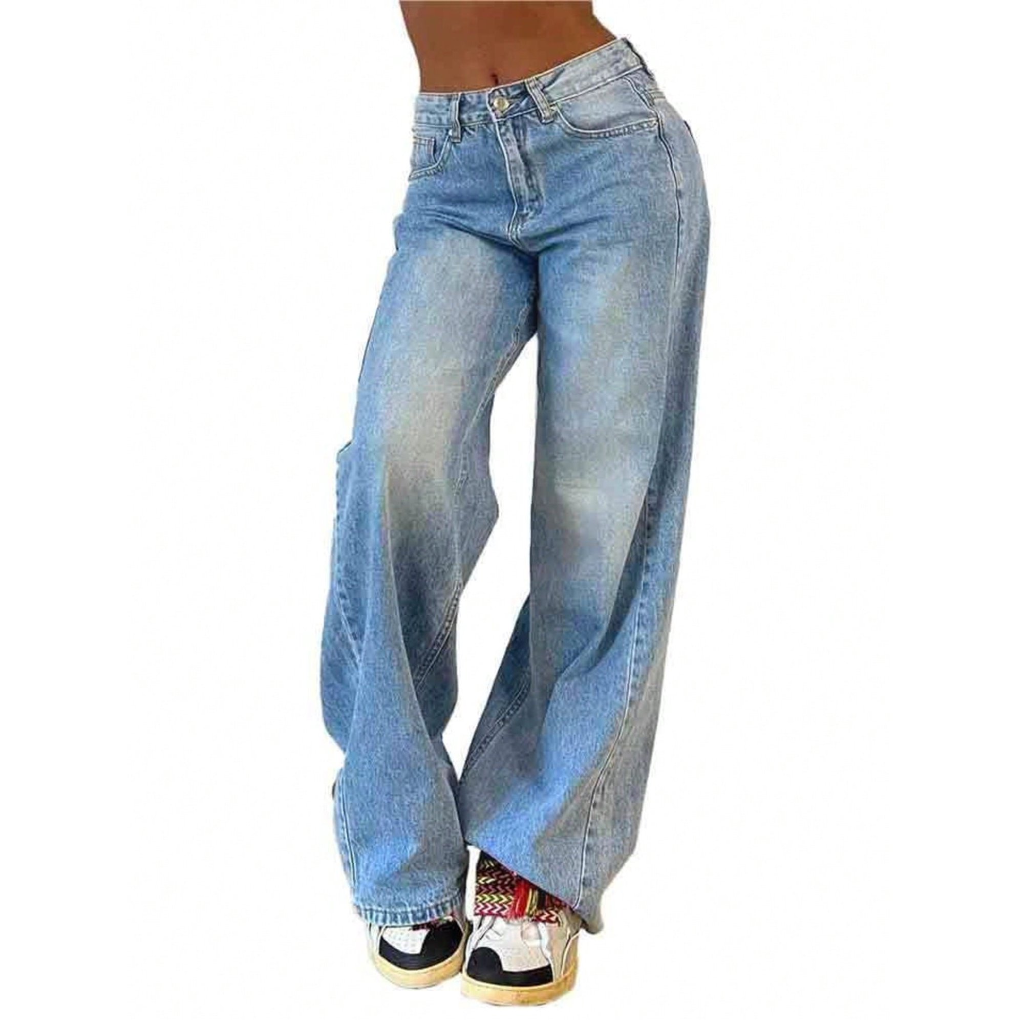 EMMIOL Retro American Boyfriend Jeans