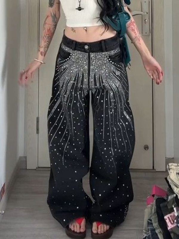 EMMIOL Jeans boyfriend Full Star lavati vintage