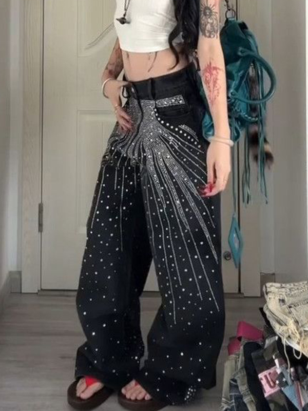 EMMIOL Jeans boyfriend Full Star lavati vintage
