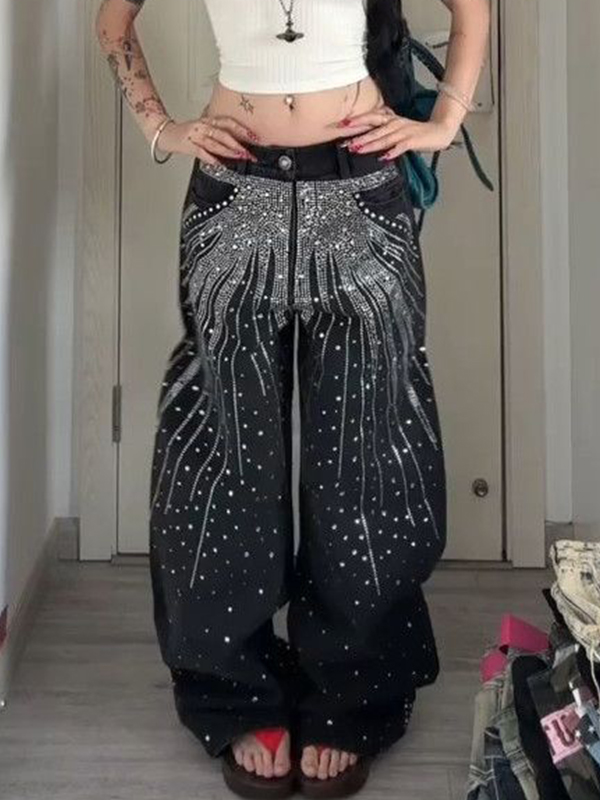 EMMIOL Jeans boyfriend Full Star lavati vintage