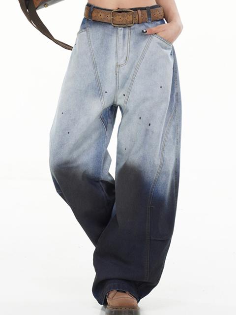 Jeans boyfriend sfumati invecchiati americani
