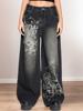EMMIOL Boyfriendjeans mit Retro-Blumenmuster