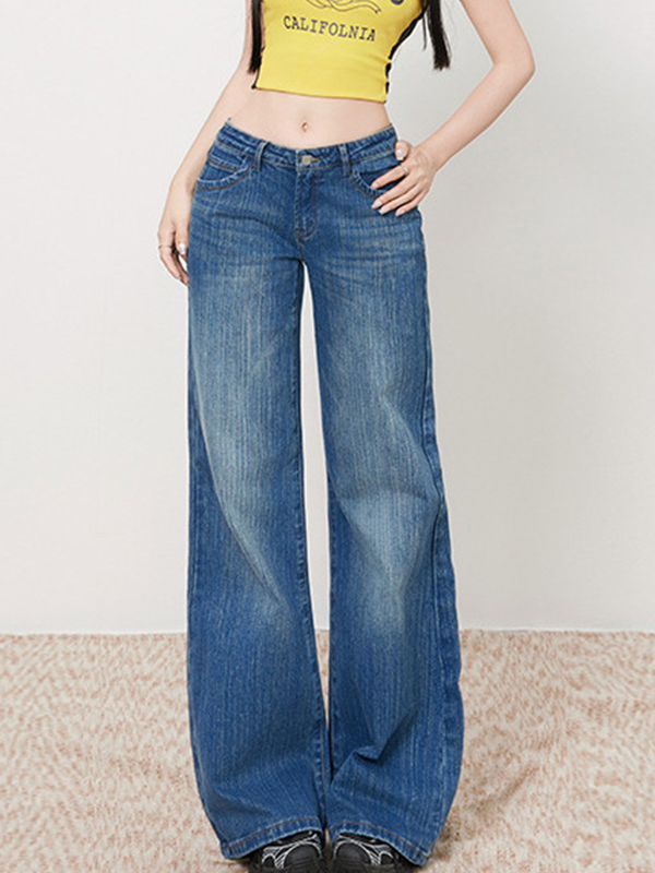 EMMIOL Jeans boyfriend vintage in bambù lavato