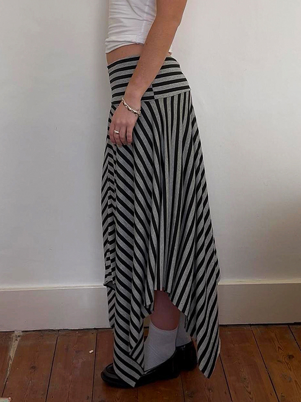 EMMIOL Minigonna a righe vintage