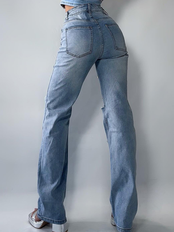 EMMIOL Kettenanhänger Dekoration Zerrissene Jeans