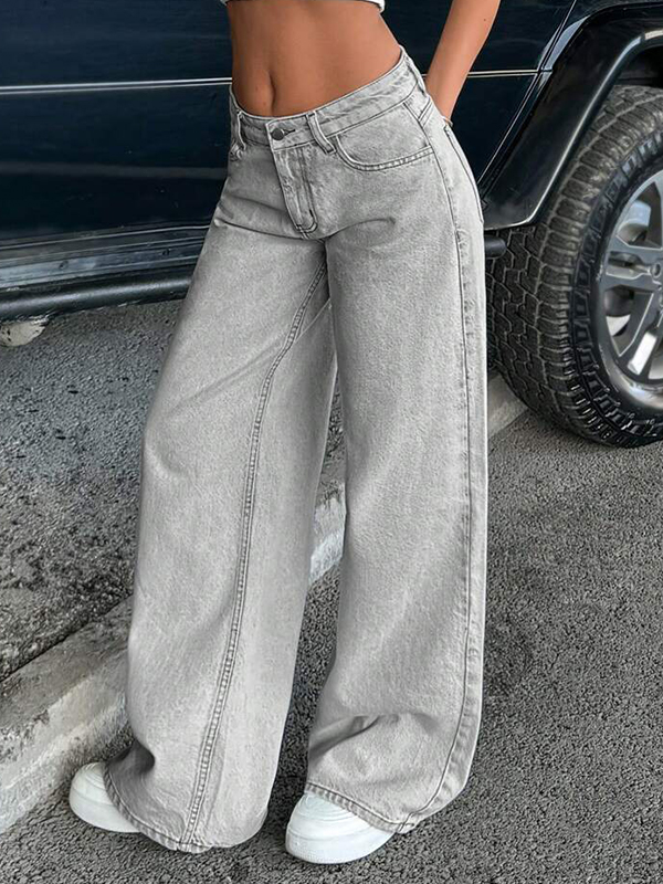 EMMIOL Amerikanische Retro-Boyfriendjeans