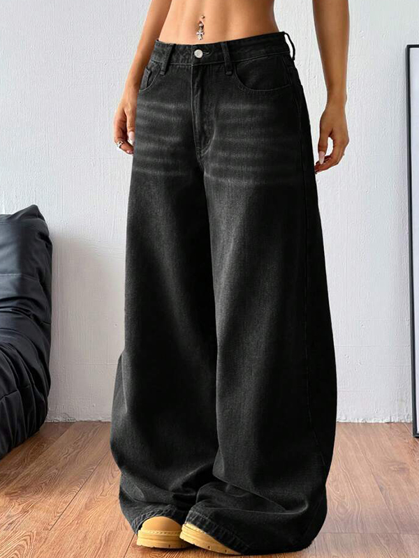 EMMIOL Locker drapierte Boyfriendjeans