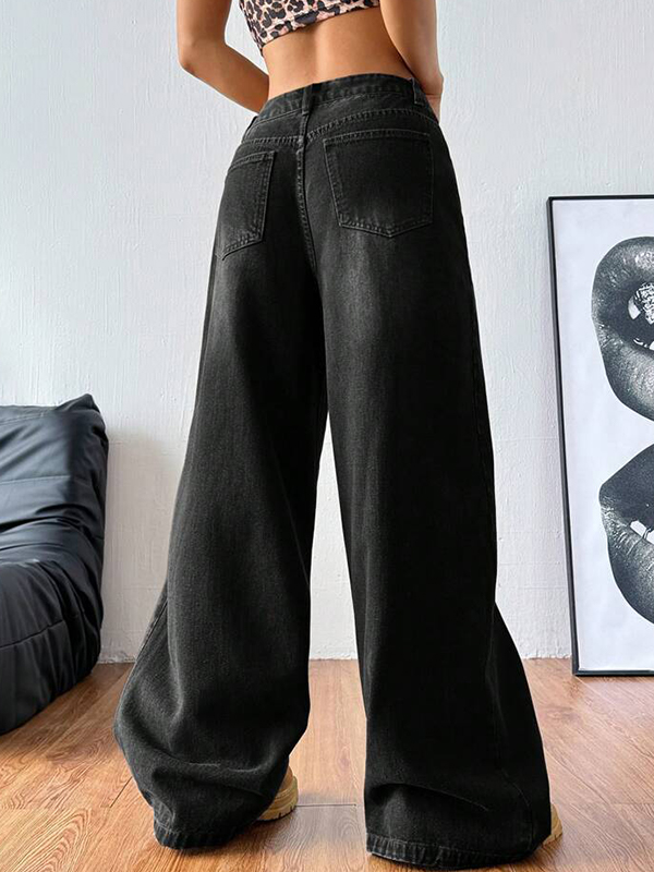 EMMIOL Locker drapierte Boyfriendjeans