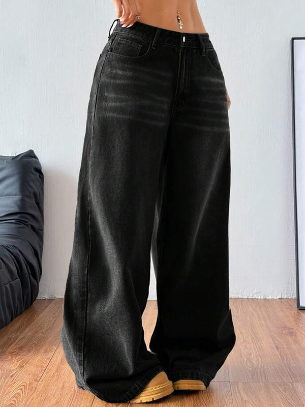 EMMIOL Locker drapierte Boyfriendjeans
