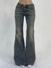 EMMIOL Jeans a zampa effetto vintage lavato