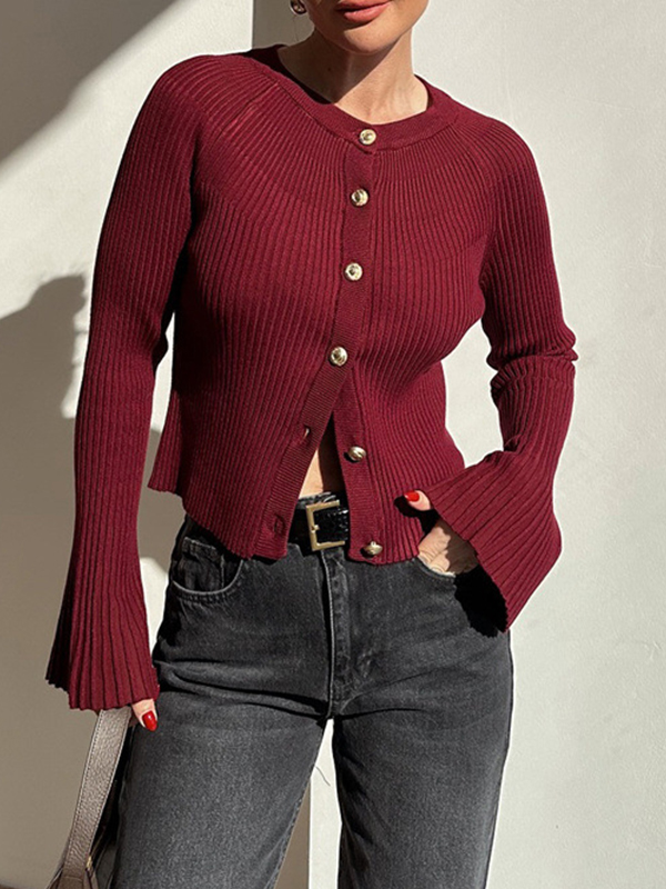 EMMIOL Cardigan mit Unterlage und Knopfloch
