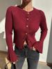 EMMIOL Cardigan con asole infilate sottostanti
