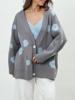 EMMIOL Cardigan monopetto stampato con bottoni
