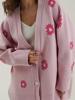 EMMIOL Cardigan monopetto stampato con bottoni