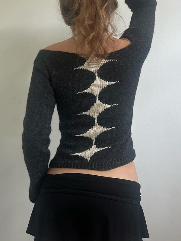 EMMIOL Dunkles, vielseitiges Langarmshirt