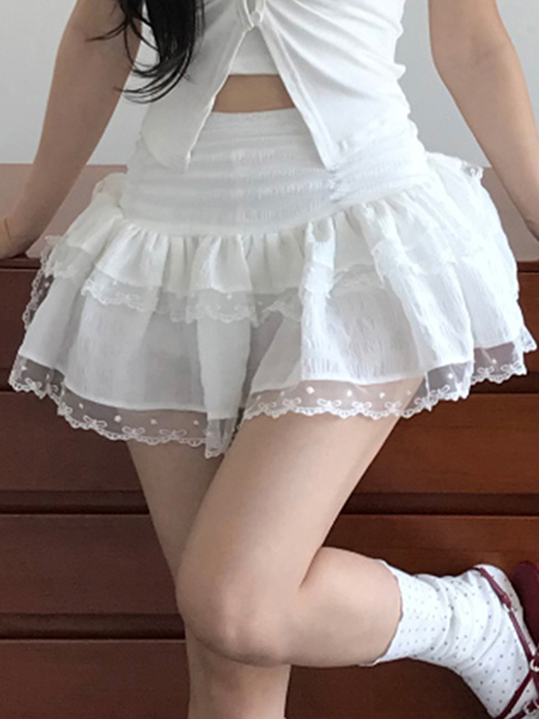 EMMIOL Minifalda de encaje Ballet Pure Desire
