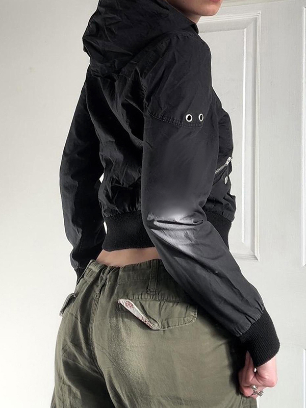 EMMIOL Personalised Workwear Style Stand-Up Collar Jacket