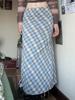 EMMIOL Retro Plaid Patchwork Maxi Skirt