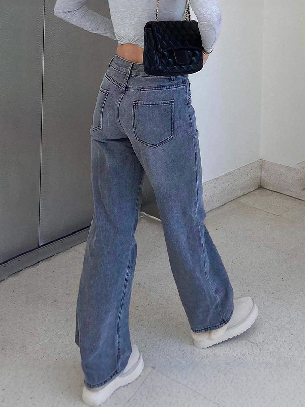 EMMIOL Trendy Minimalist Boyfriend Jeans