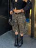 EMMIOL Trendy Street Style Leopard Print Denim Shorts