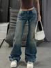 EMMIOL Splicing Ageing Flare Jeans