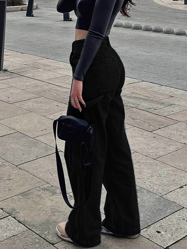 EMMIOL Cargojeans mit mehreren Taschen