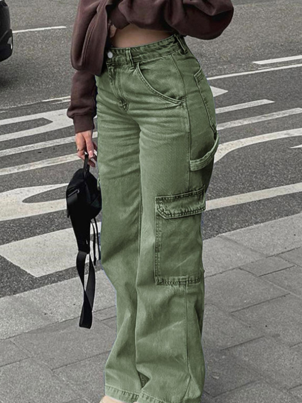 EMMIOL Cargojeans mit mehreren Taschen