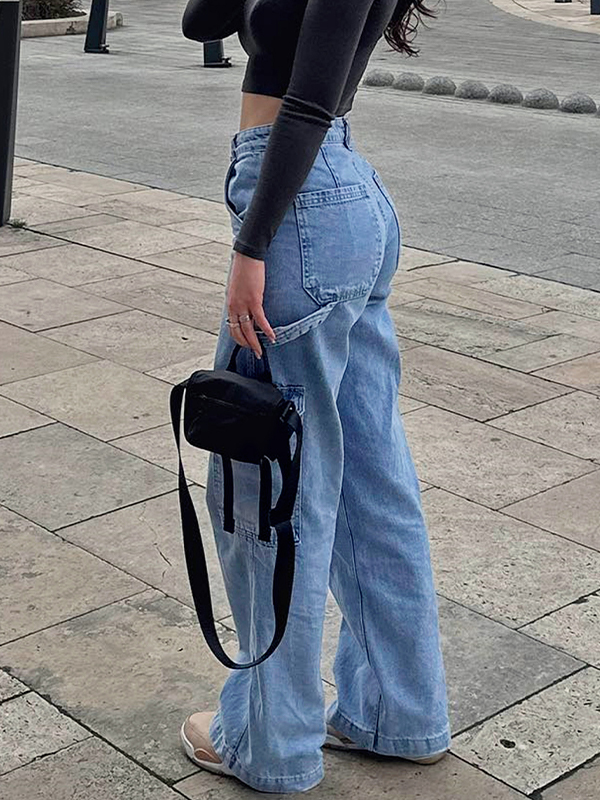 EMMIOL Cargojeans mit mehreren Taschen