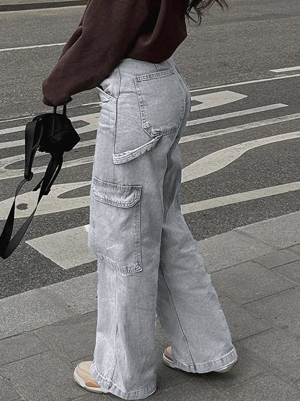 EMMIOL Cargojeans mit mehreren Taschen