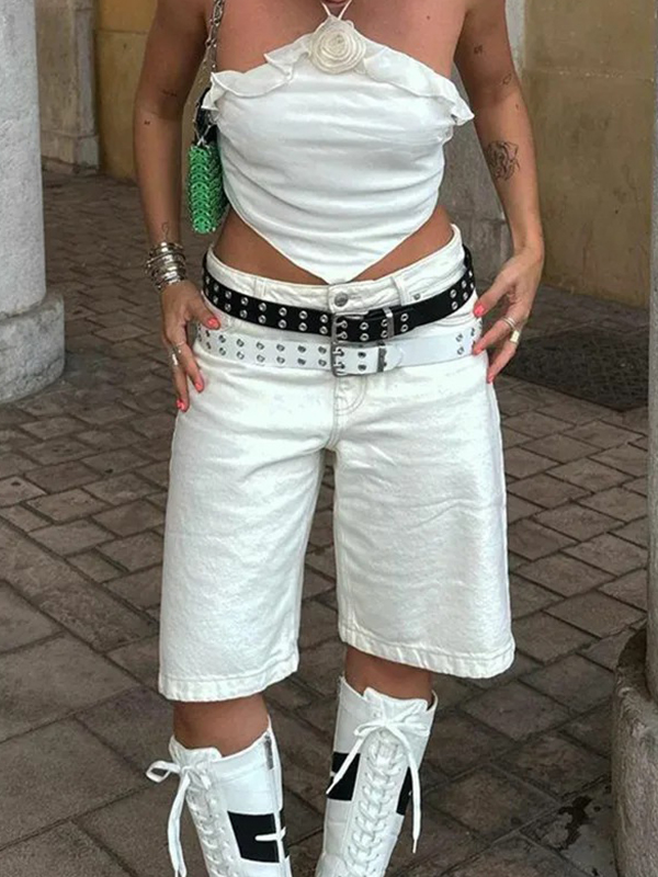 EMMIOL American Retro Casual Denim Shorts