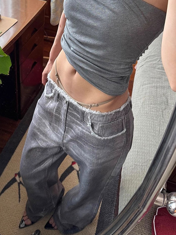 EMMIOL American Vintage Distressed Look Boyfriend Jeans