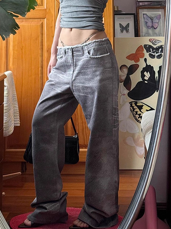 EMMIOL American Vintage Distressed Look Boyfriend Jeans