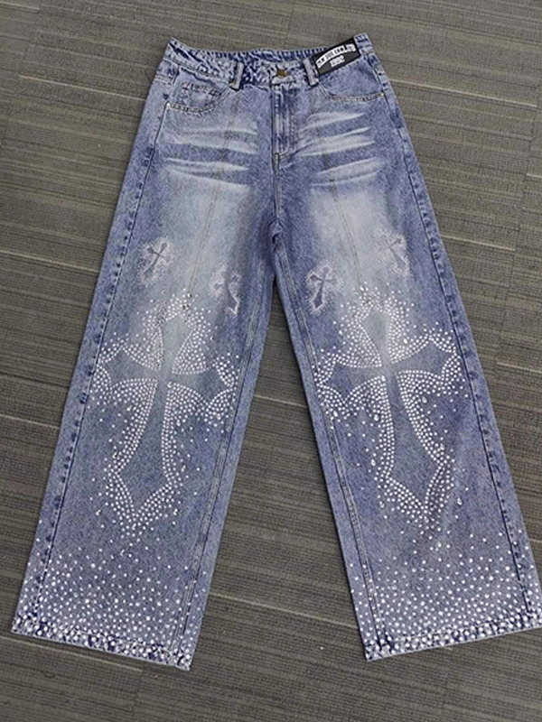 EMMIOL Jeans boyfriend incrociati Hotfix
