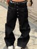 EMMIOL Stylish Long Row Buttons Boyfriend Jeans