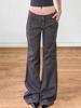 EMMIOL American Street Motorcycle Style Flare Jeans