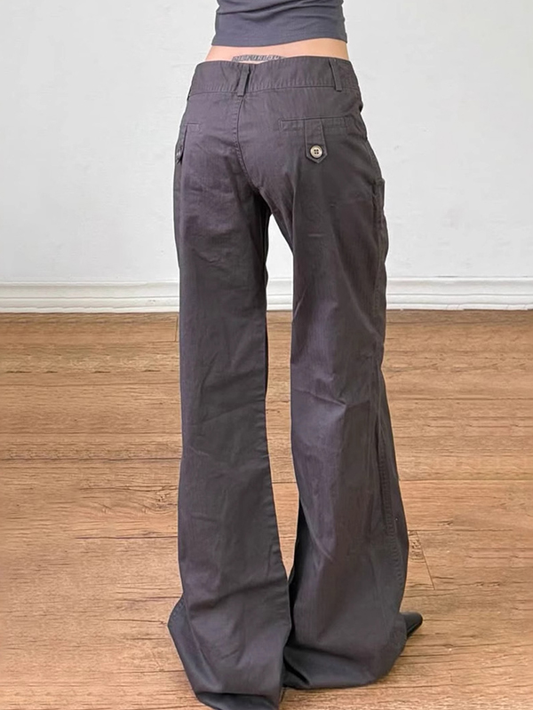 EMMIOL American Street Motorcycle Style Flare Jeans
