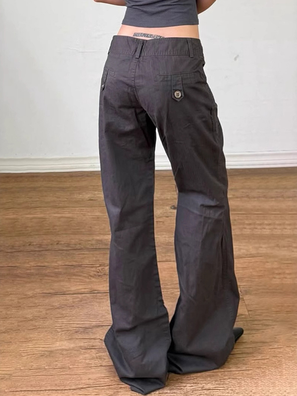 EMMIOL American Street Motorcycle Style Flare Jeans