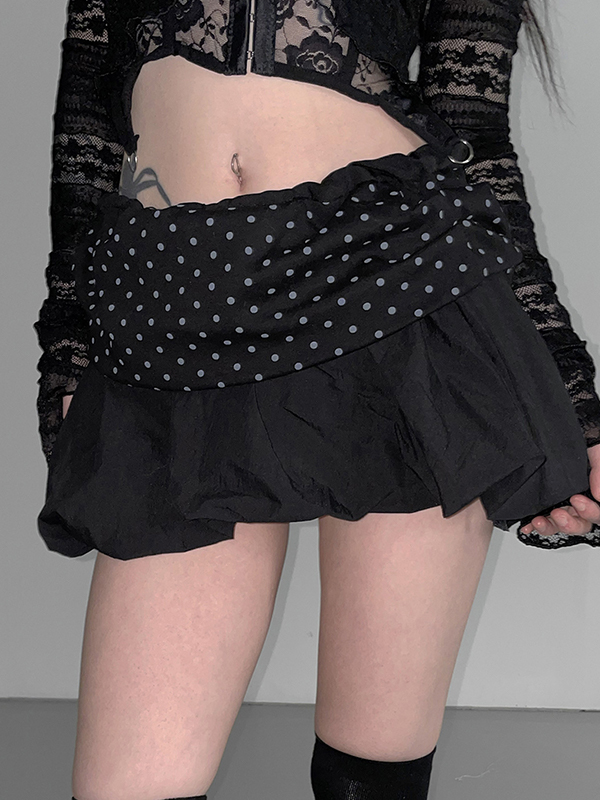 EMMIOL Patchwork-Minirock im amerikanischen Stil