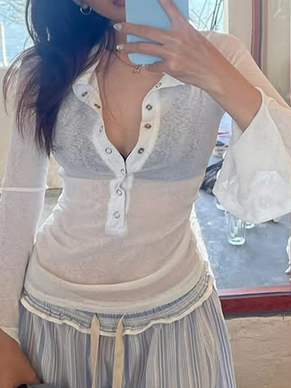 EMMIOL Würziges Design, ästhetisches Langarmshirt