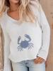 EMMIOL Jacquard-Krabben-Langarmshirt