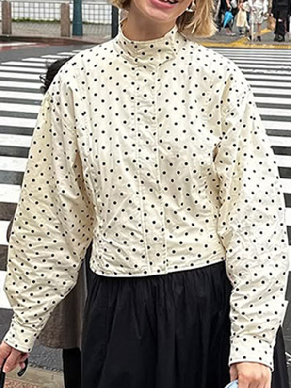EMMIOL Süße und stylische Polka Dots Jacke
